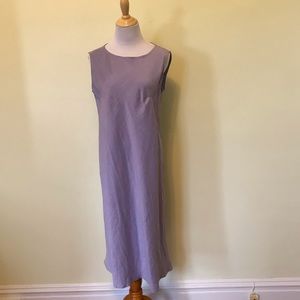 Eileen Fisher Silk Sheath Dress, Large, Lavender